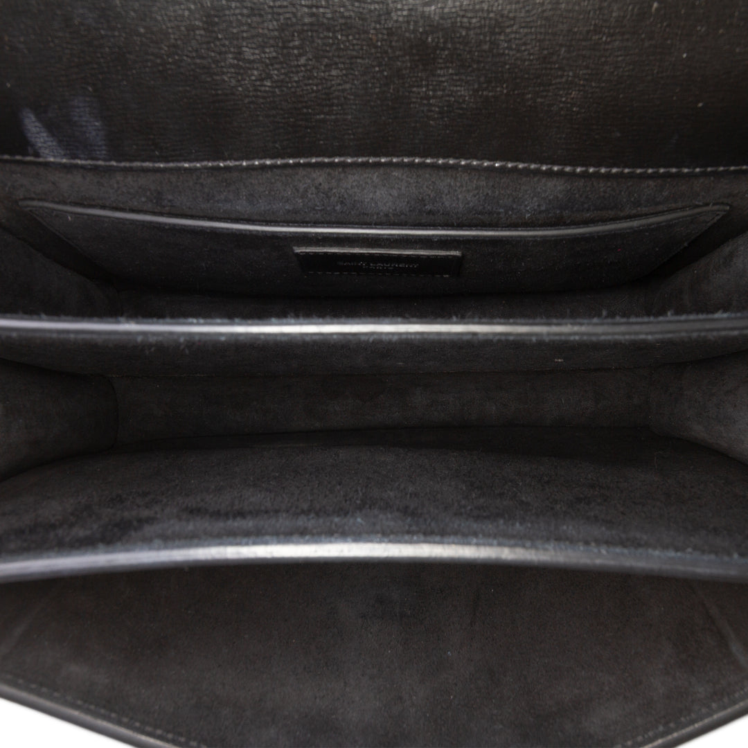Saint Laurent Large Cuir Monogram Sunset Sac porté croisé Noir – GABY PARIS Authentique