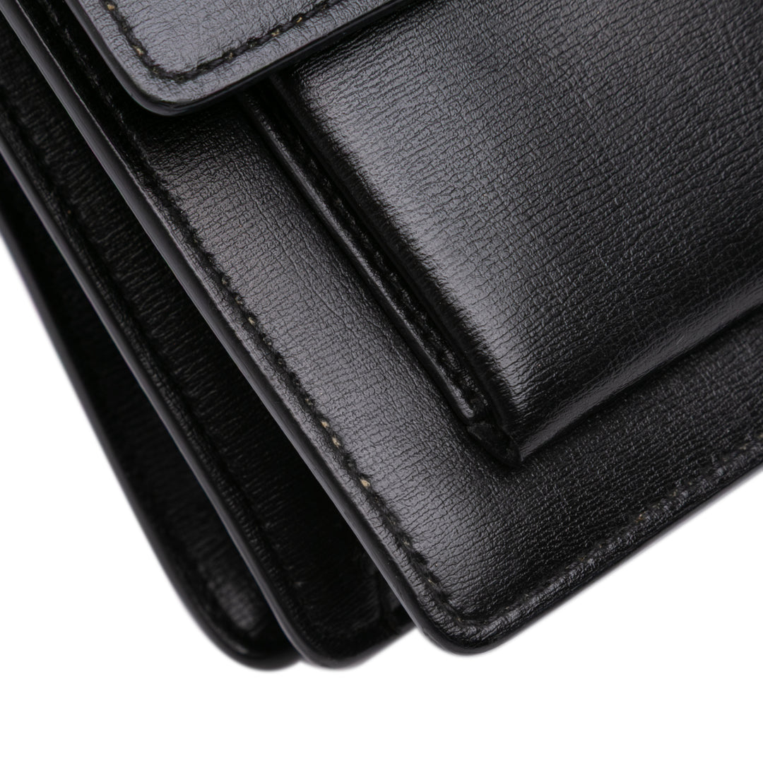 Saint Laurent Large Cuir Monogram Sunset Sac porté croisé Noir – GABY PARIS Authentique