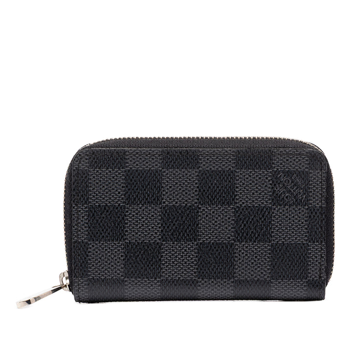 Louis Vuitton Zippy Porte-monnaie Damier Graphite Noir – vue principale – GABY PARIS