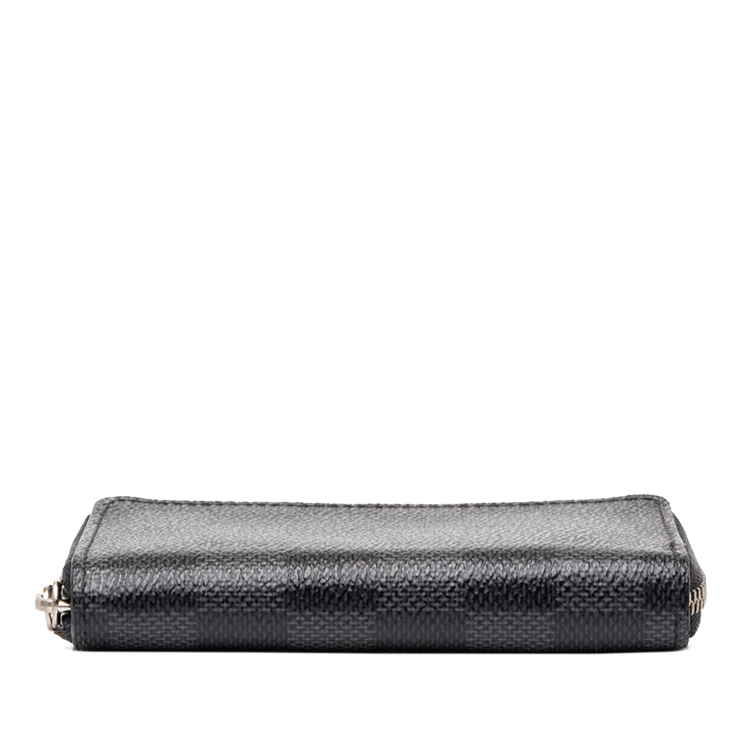 Louis Vuitton Zippy Porte-monnaie Damier Graphite Noir – vue 3 – GABY PARIS