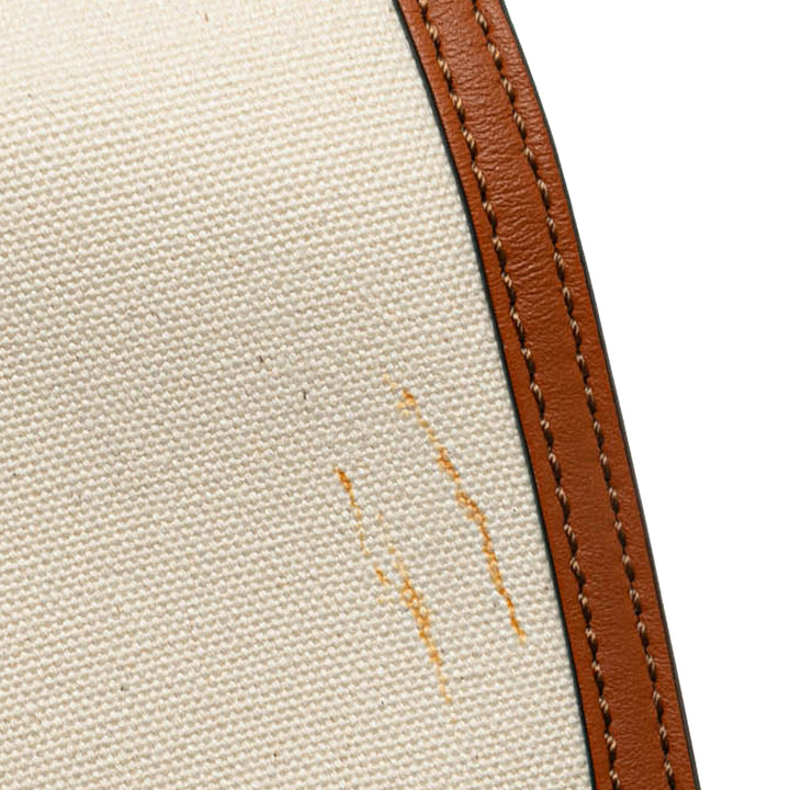 Zucca Canvas and Leather Convertible Baguette Brown - Gaby Paris