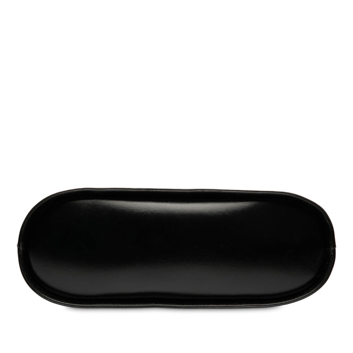 Saint Laurent Cuir Logo Charm Top Handle Bag Noir – GABY PARIS Authentique