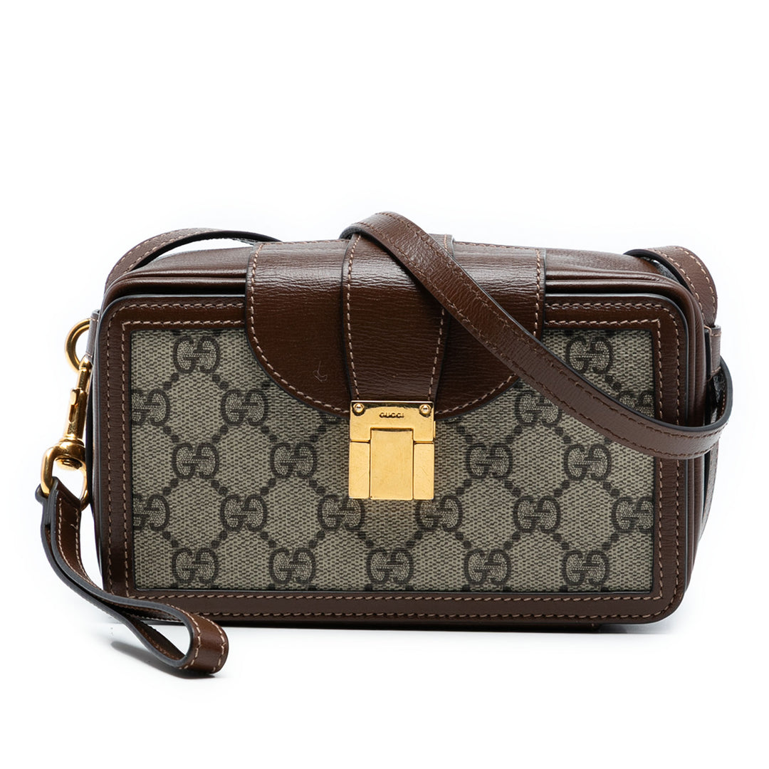 Gucci Mini GG Supreme Clasp Sac porté croisé
