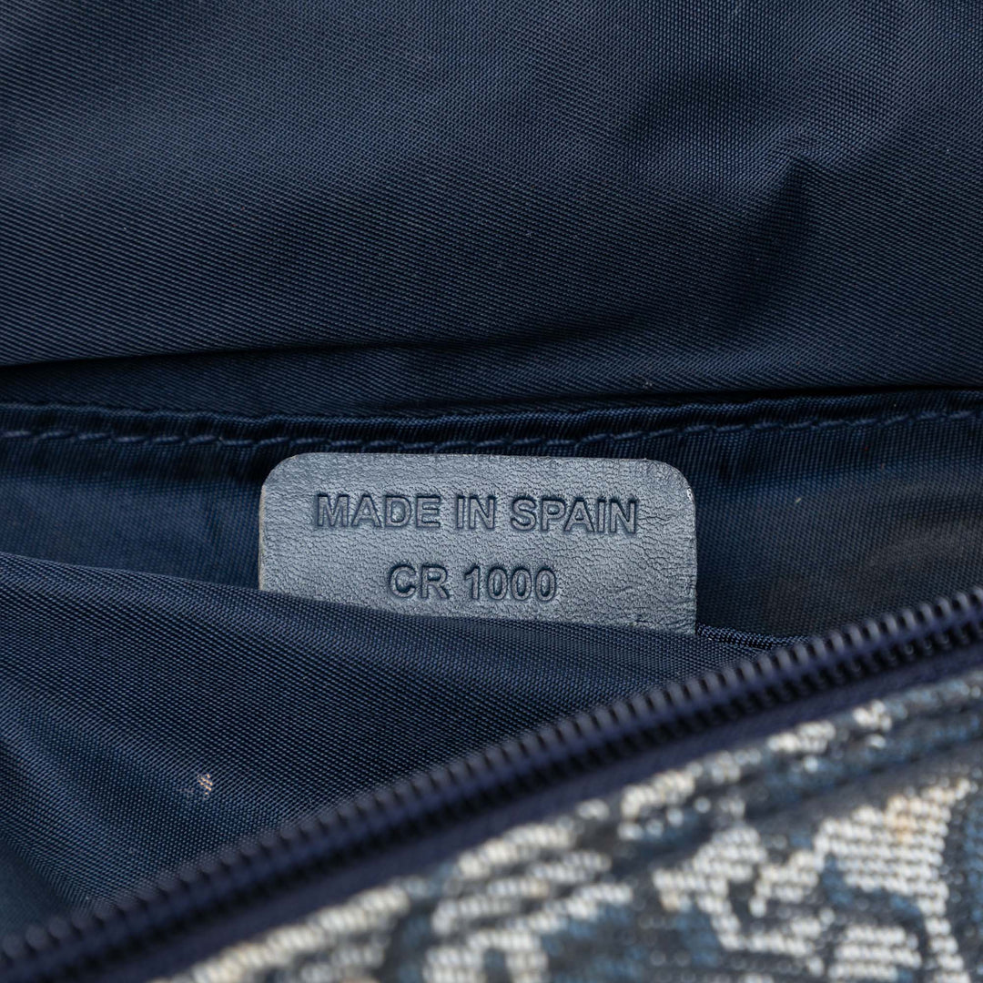Dior Diorissimo Toile Saddle Pochette