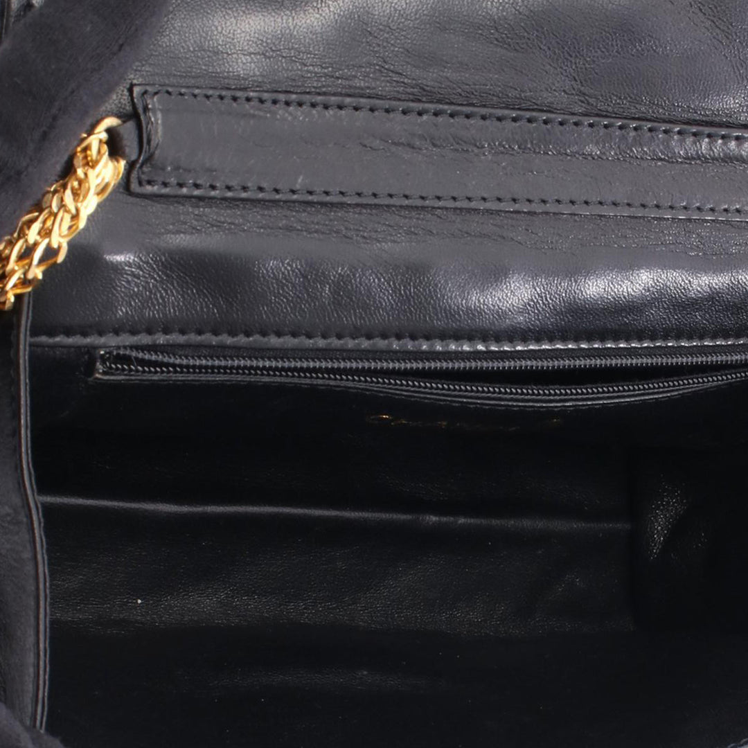 CC Quilted Lambskin Full Flap Black - Gaby Paris