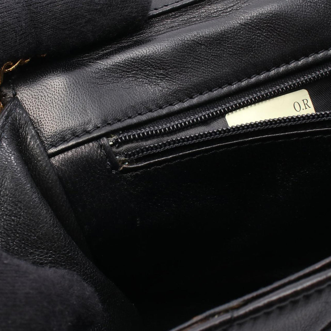 CC Quilted Lambskin Full Flap Black - Gaby Paris