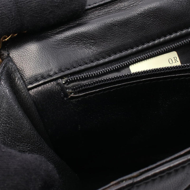 CC Quilted Lambskin Full Flap Black - Gaby Paris