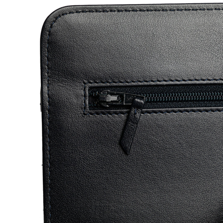 Quilted Aged Calfskin Gabrielle Wallet On Chain Black - Gaby Paris