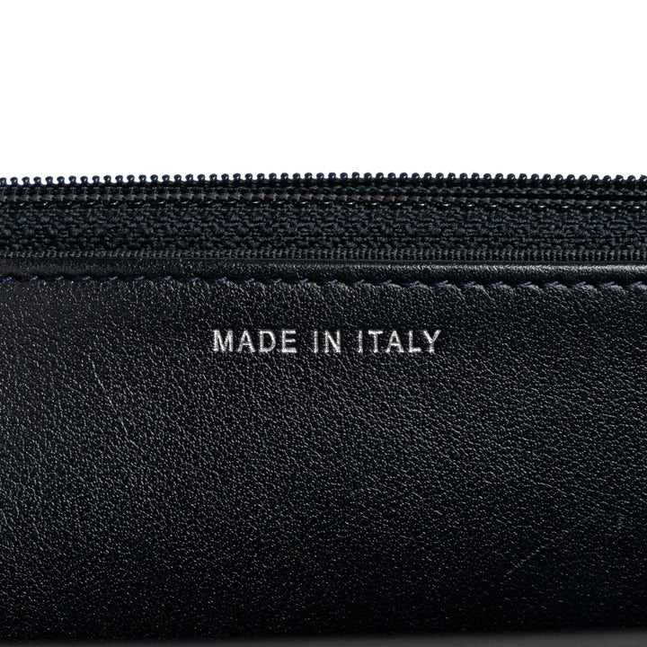 Quilted Aged Calfskin Gabrielle Wallet On Chain Black - Gaby Paris