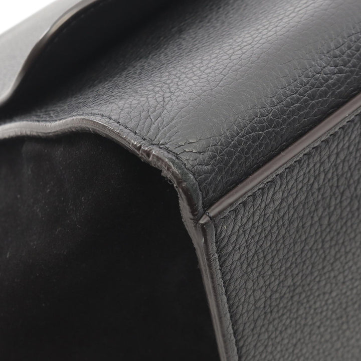 Celine Medium Drummed Cuir de veau et Daim Trapeze Sac