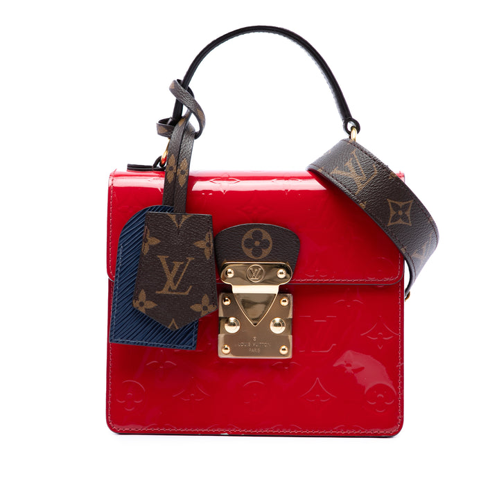 Louis Vuitton Spring Street Cuir verni Monogram Rouge – vue principale – GABY PARIS