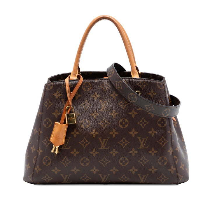 Louis Vuitton Montaigne MM Monogram Marron – vue principale – GABY PARIS