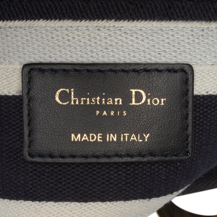 Dior Medium Embroidered Toile Cornely Lady D Lite Bleu – GABY PARIS Authentique