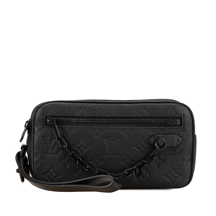 Monogram Taurillon Pochette Volga Gray - Gaby Paris