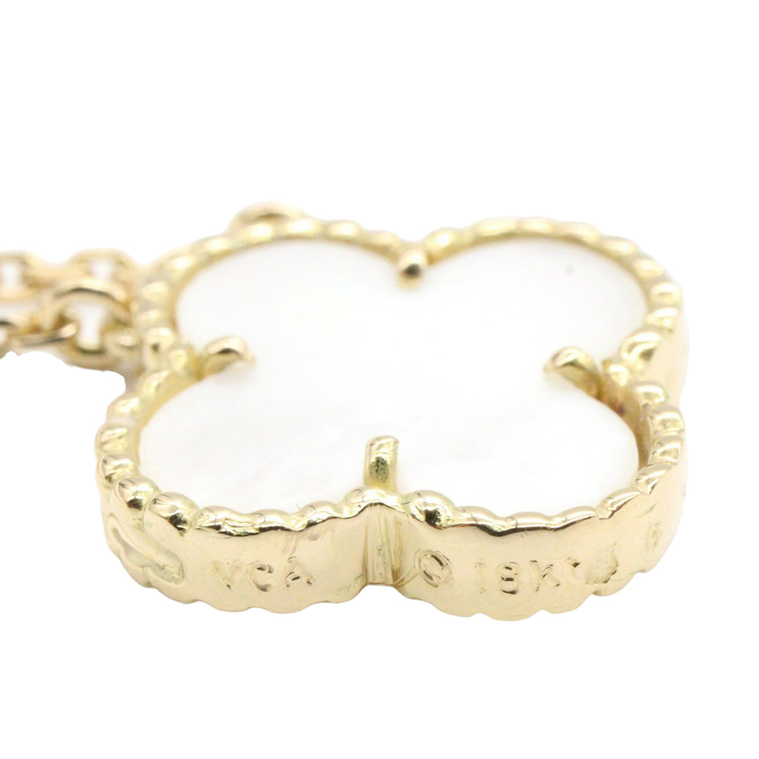 van cleef et arpels 18K et Mother of Perle Vintage Alhambra Collier