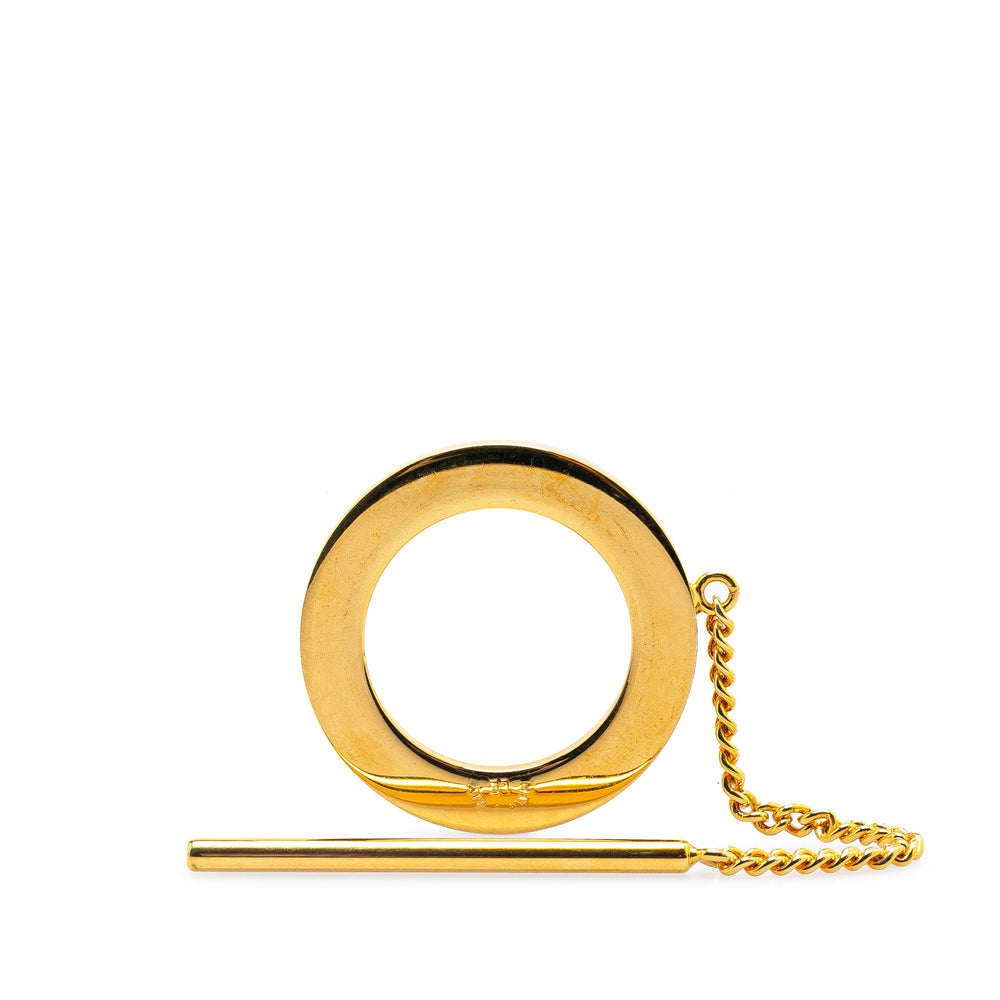 Gold Plated Logo Scarf Ring Gold - Gaby Paris