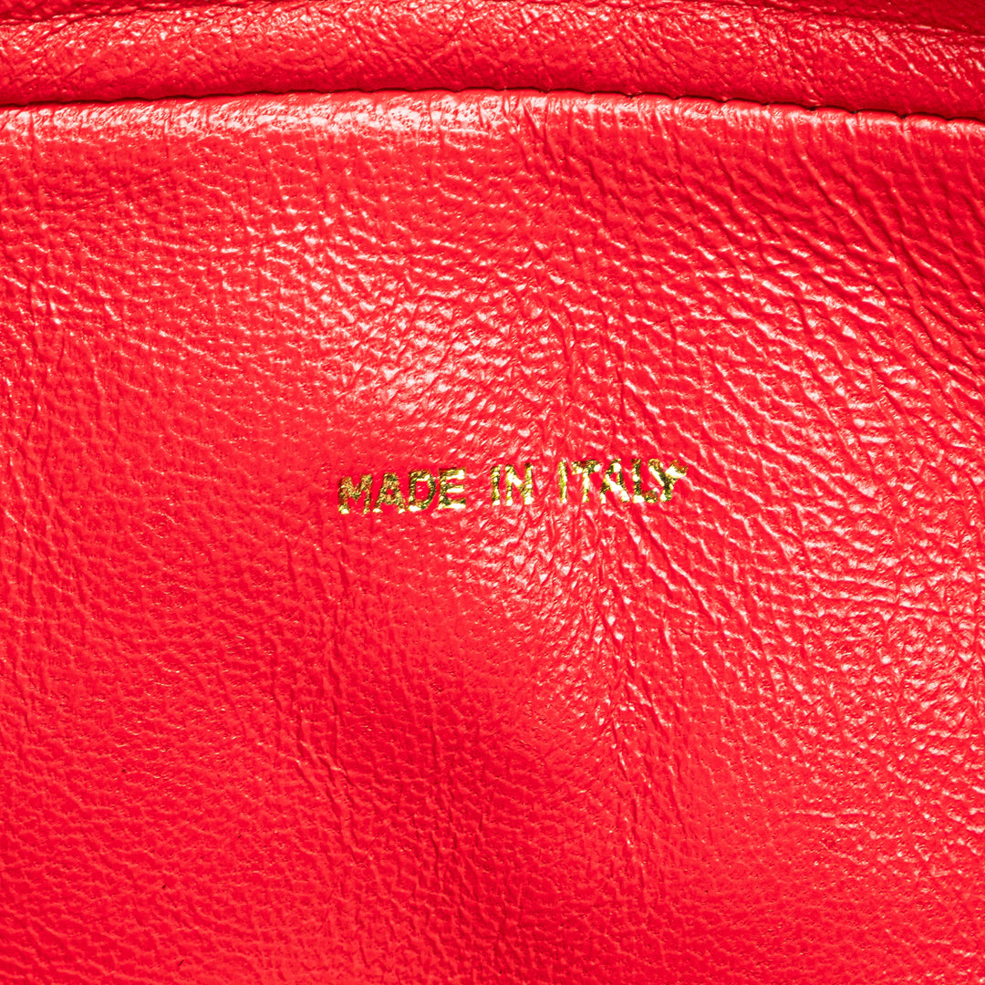 CC Quilted Lambskin Tassel Camera Bag Red - Gaby Paris