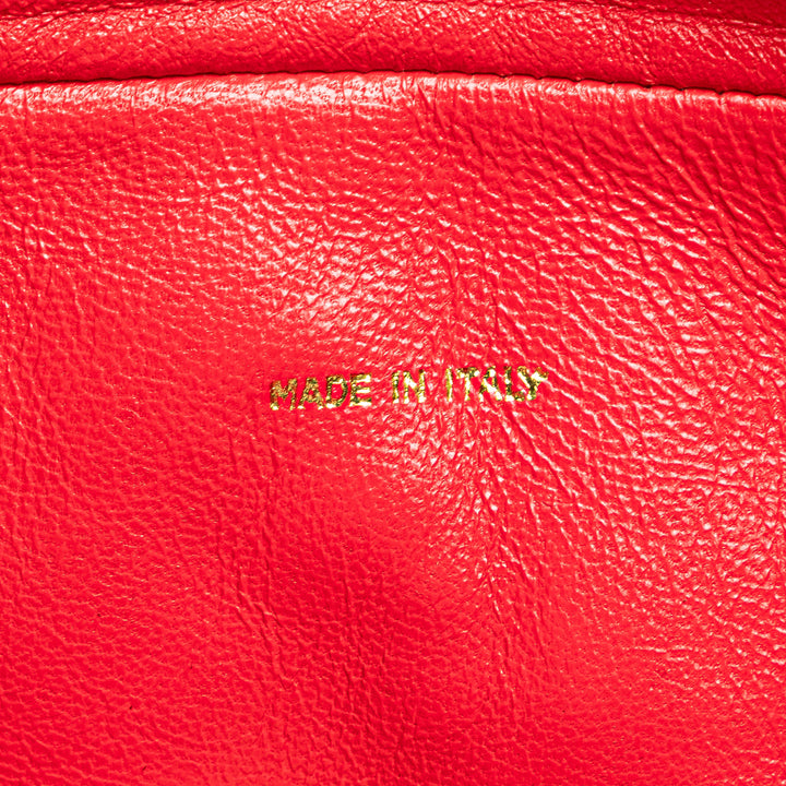 CC Quilted Lambskin Tassel Camera Bag Red - Gaby Paris