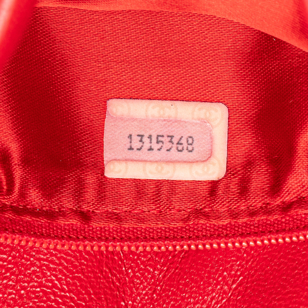 CC Quilted Lambskin Tassel Camera Bag Red - Gaby Paris