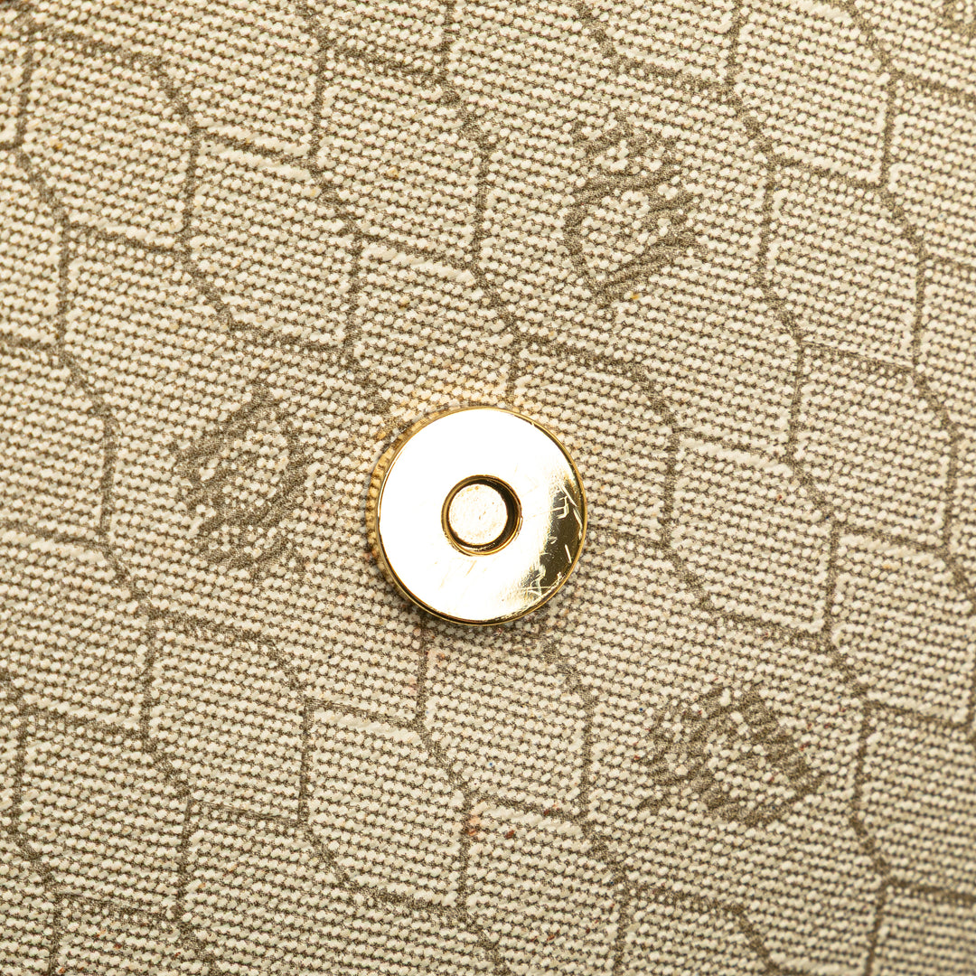 Dior Honeycomb Coated Toile Chain Sac porté croisé Marron