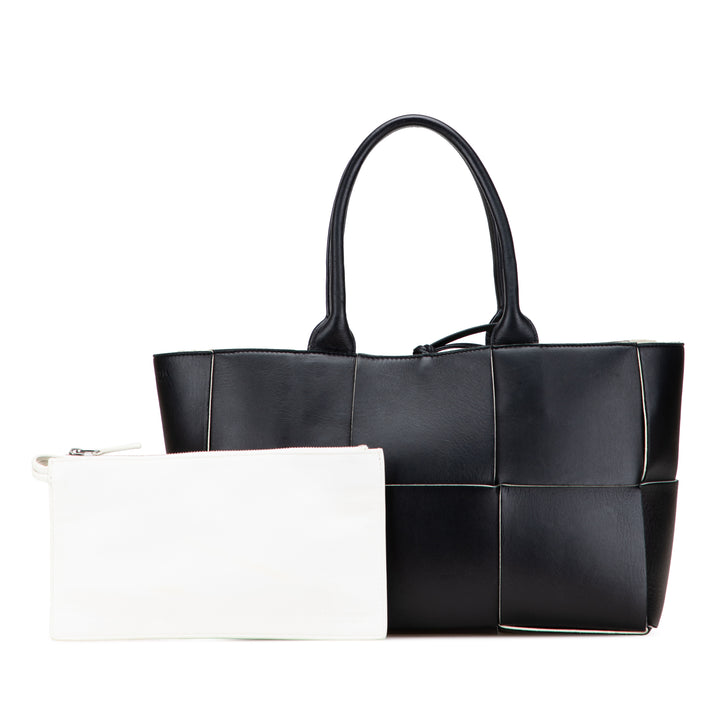 Bottega Veneta Small Nappa Maxi Intrecciato Arco Cabas