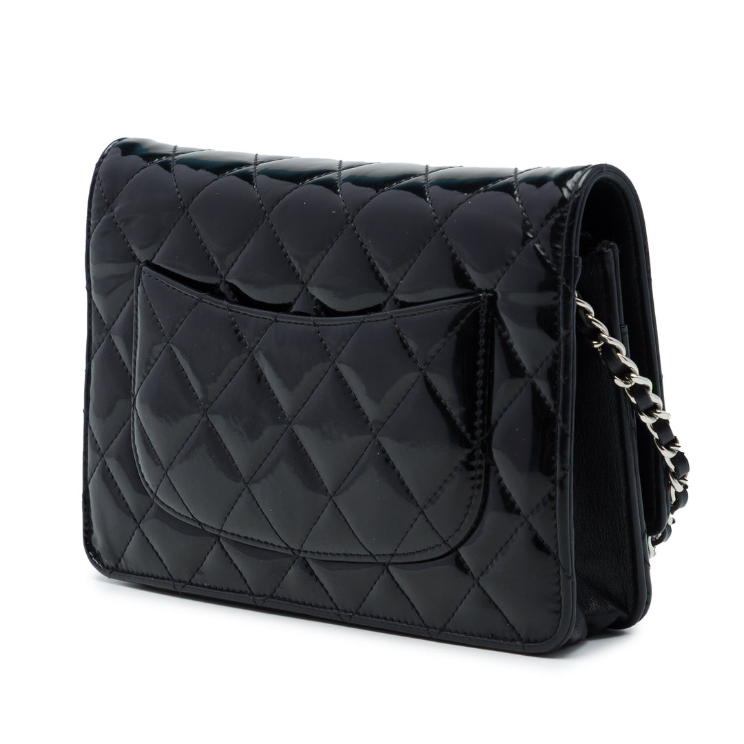 Chanel CC Matelassé Wallet on Chain Noir