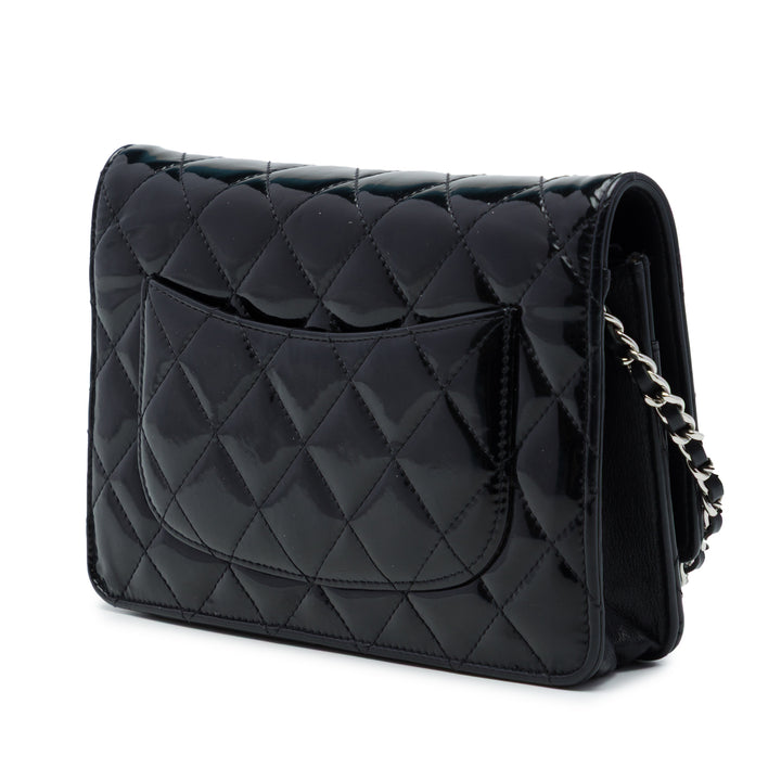 Chanel CC Matelassé Wallet on Chain Noir
