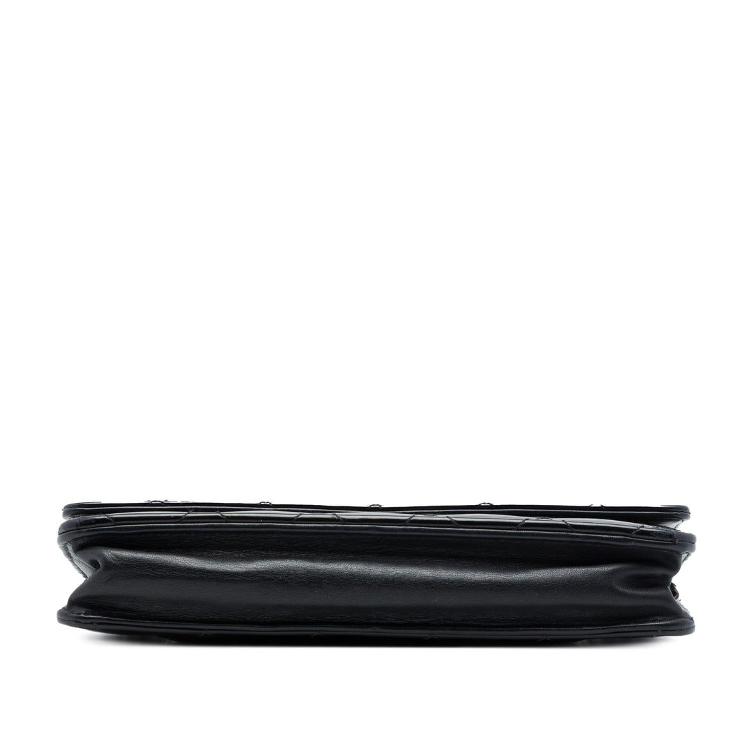 Chanel CC Matelassé Wallet on Chain Noir