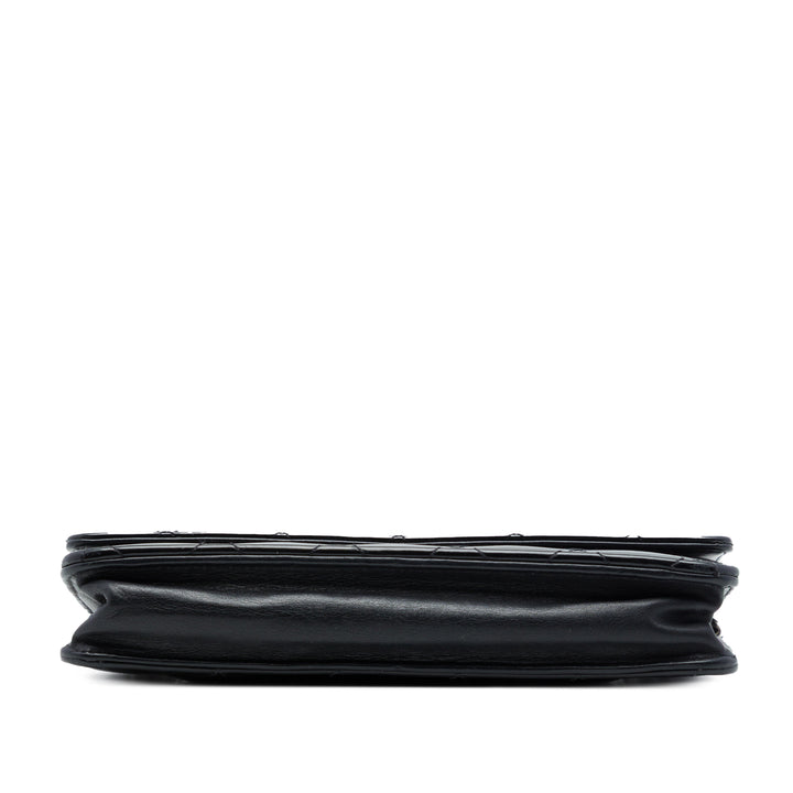 Chanel CC Matelassé Wallet on Chain Noir