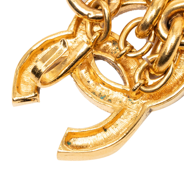 Chanel CC plaqué Triple Chaîne Ceinture Métal