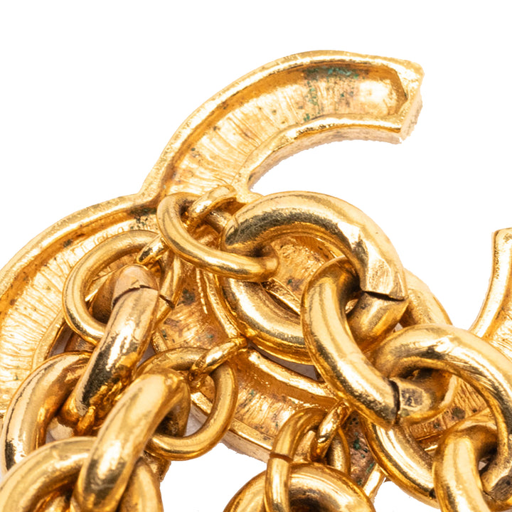 Chanel CC plaqué Triple Chaîne Ceinture Métal