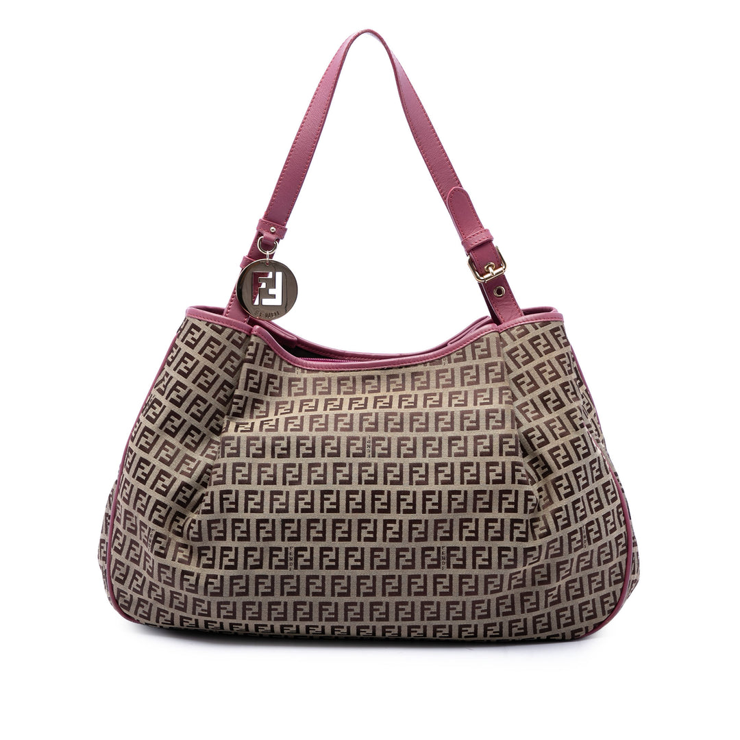 Fendi Cabas Zucchino Beige – vue principale – GABY PARIS