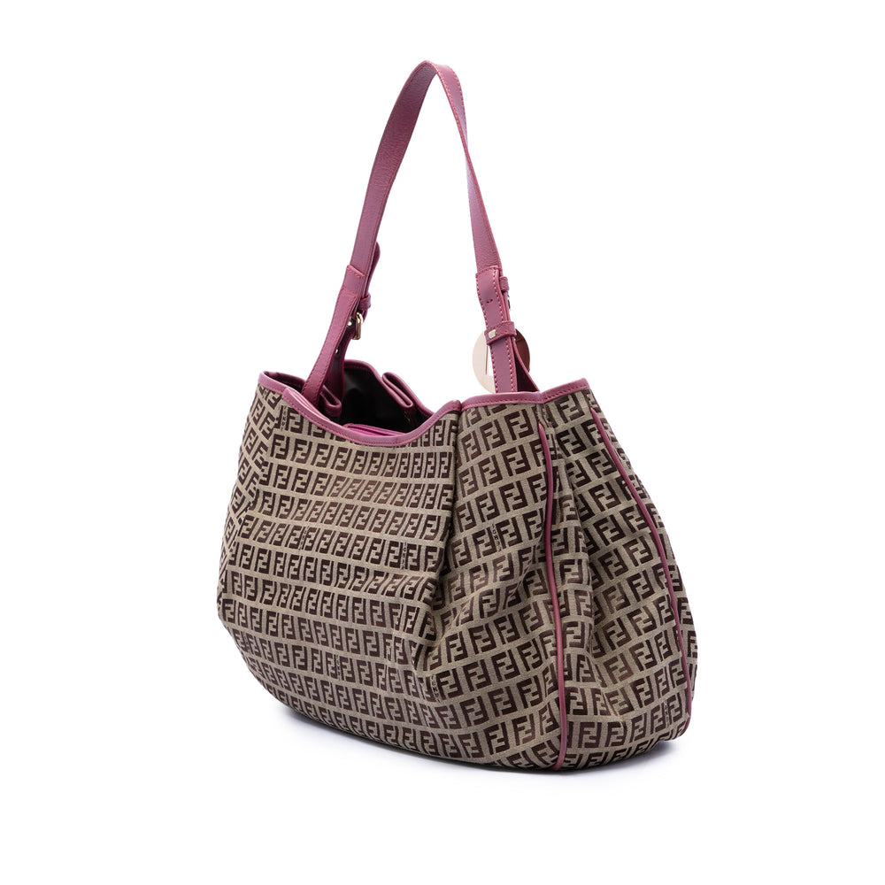 Fendi Cabas Zucchino Beige – vue 2 – GABY PARIS