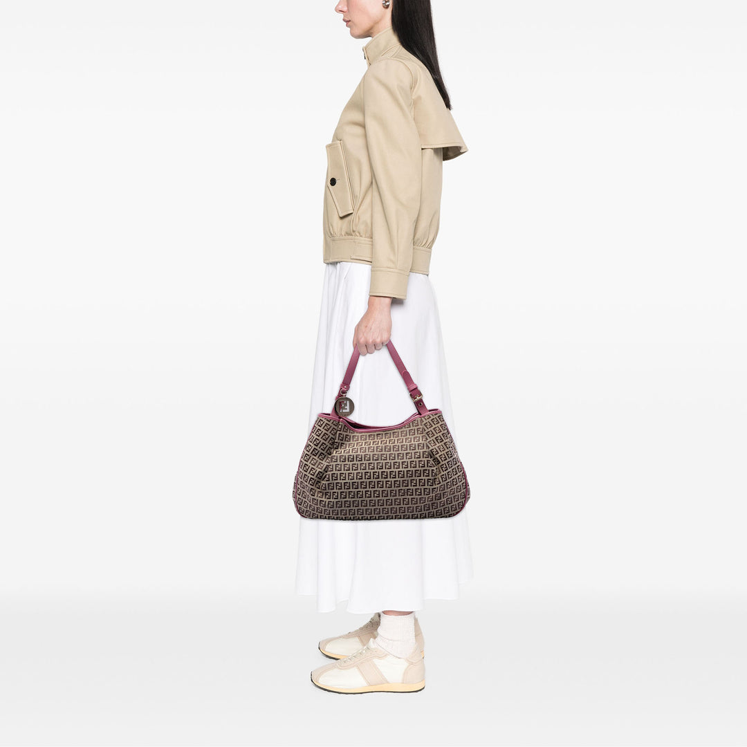 Fendi Cabas Zucchino Beige – vue 6 – GABY PARIS