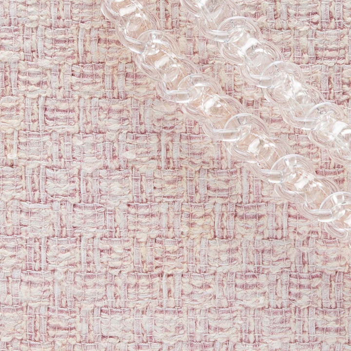 Carré PVC Chaîne Fantasy Sac Tweed Rose