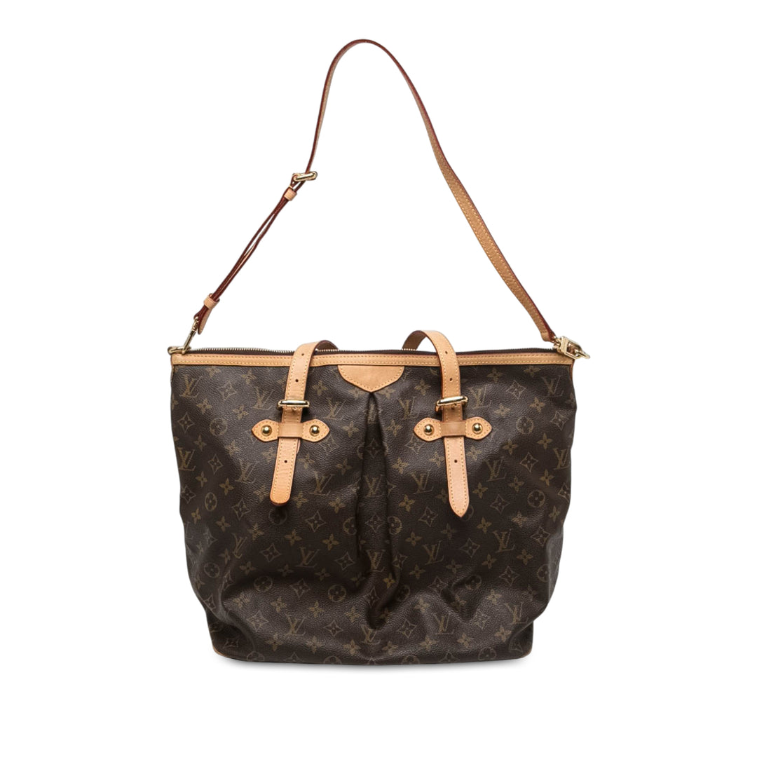 Louis Vuitton Palermo GM Monogram Marron – vue principale – GABY PARIS