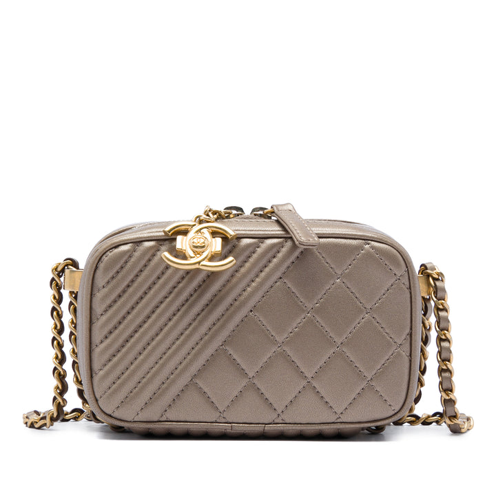 Chanel Mini Matelassé Cuir d'agneau Coco Boy Sac caméra