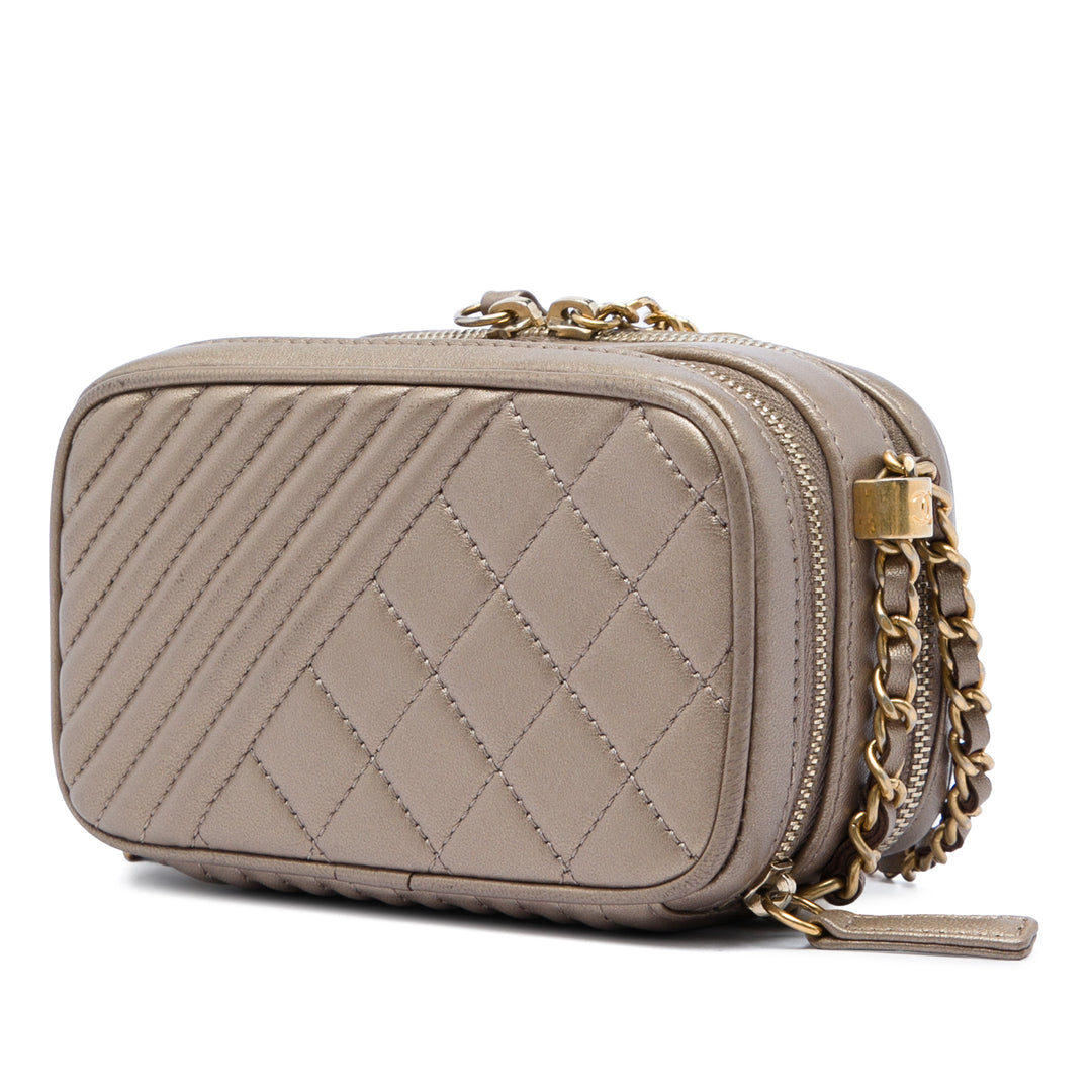 Chanel Mini Matelassé Cuir d'agneau Coco Boy Sac caméra