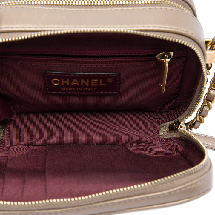 Chanel Mini Matelassé Cuir d'agneau Coco Boy Sac caméra
