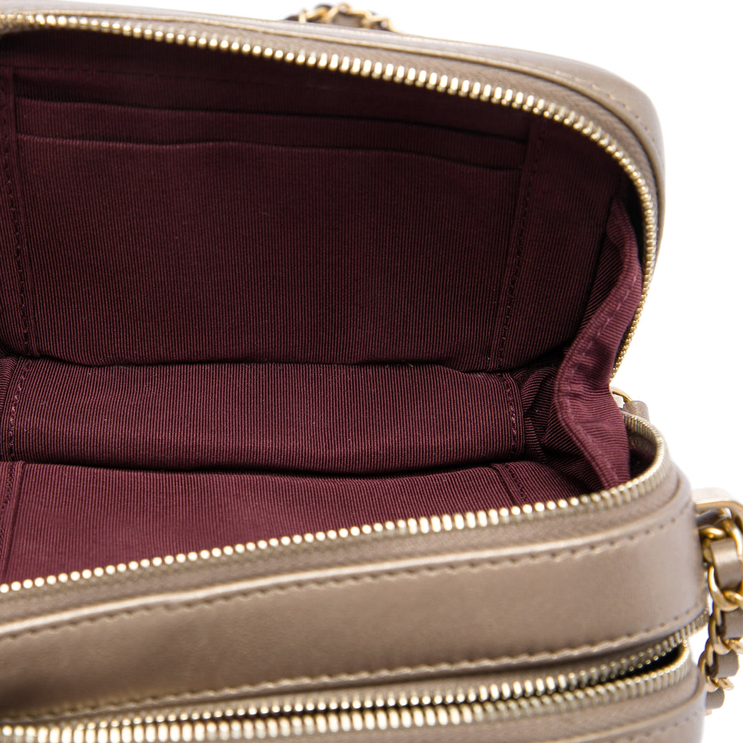 Chanel Mini Matelassé Cuir d'agneau Coco Boy Sac caméra