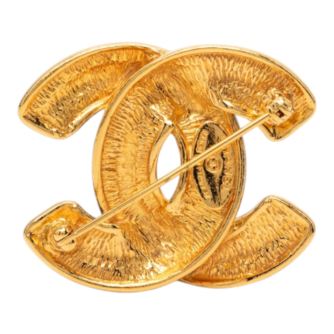 Chanel CC plaqué Matelassé Broche