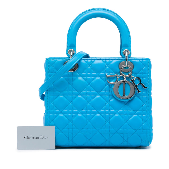 Dior Medium Cuir d’agneau Cannage Lady Dior