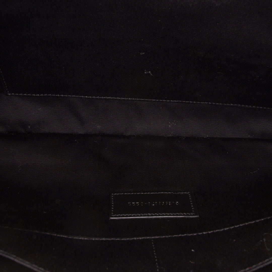 Saint Laurent Croc embossé Cuir de veau Monogram Tablet Pochette