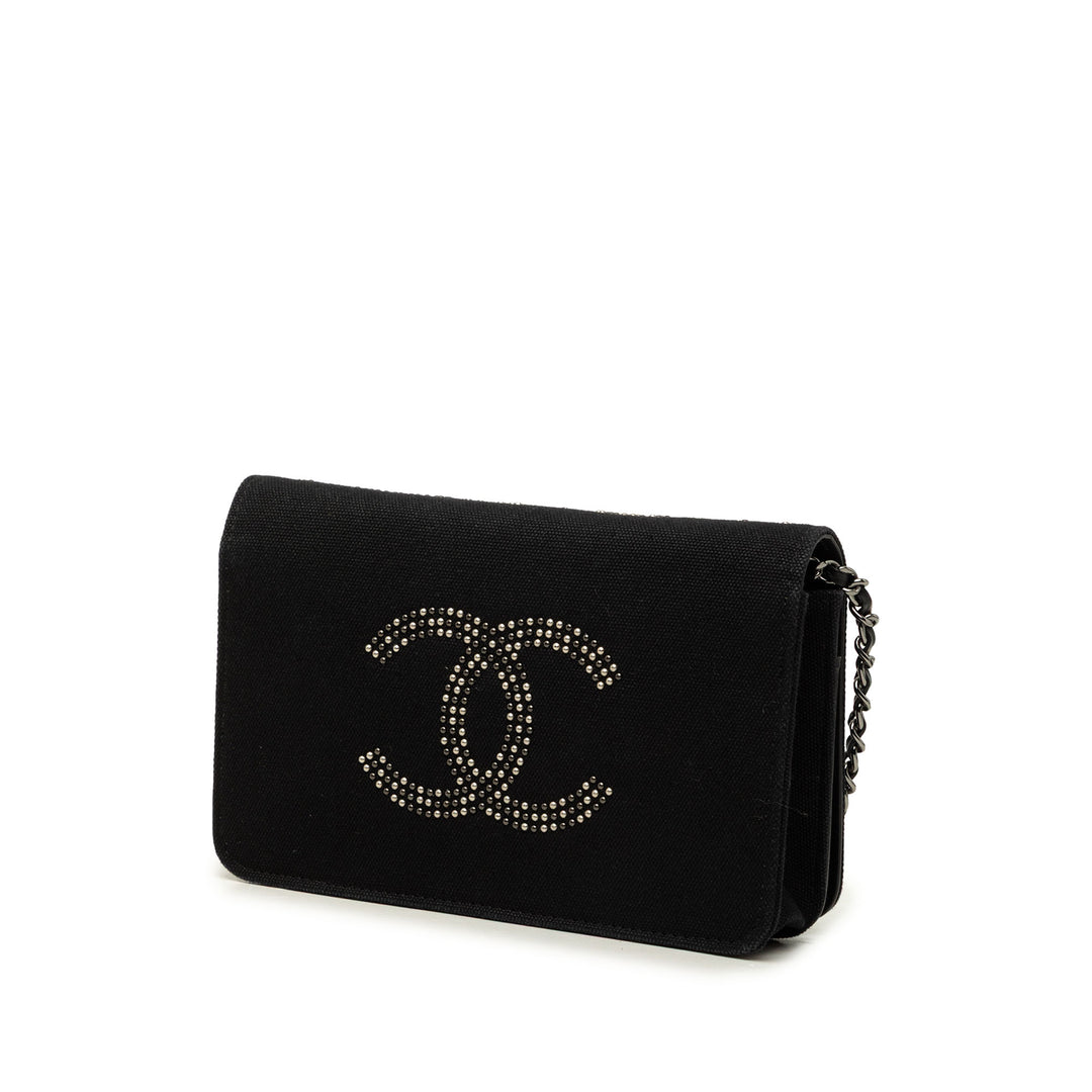 Chanel Sac bandoulière Paris Shanghai Cristal Orné Wallet on Chain Noir – vue 2 – GABY PARIS