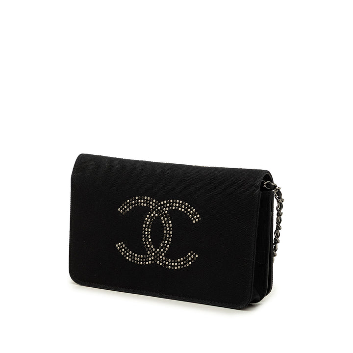 Chanel Sac bandoulière Paris Shanghai Cristal Orné Wallet on Chain Noir – vue 2 – GABY PARIS