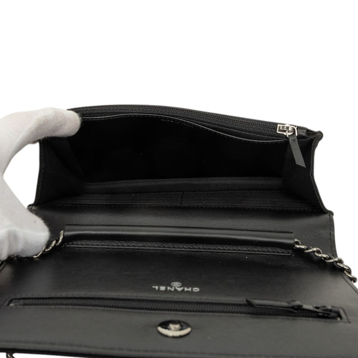 Chanel Sac bandoulière Paris Shanghai Cristal Orné Wallet on Chain Noir – vue 4 – GABY PARIS
