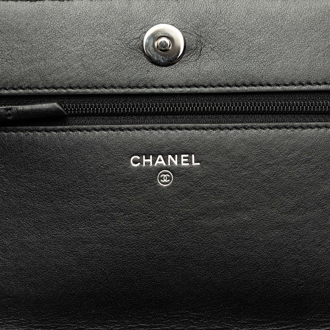 Chanel Sac bandoulière Paris Shanghai Cristal Orné Wallet on Chain Noir – vue 5 – GABY PARIS