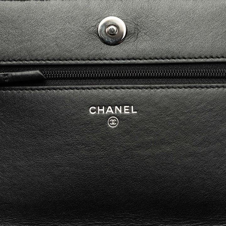 Chanel Sac bandoulière Paris Shanghai Cristal Orné Wallet on Chain Noir – vue 5 – GABY PARIS