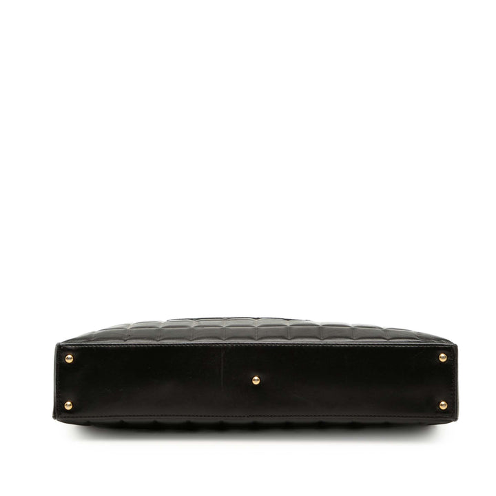 CC Chocolate Bar Cabas Cuir d'agneau Noir
