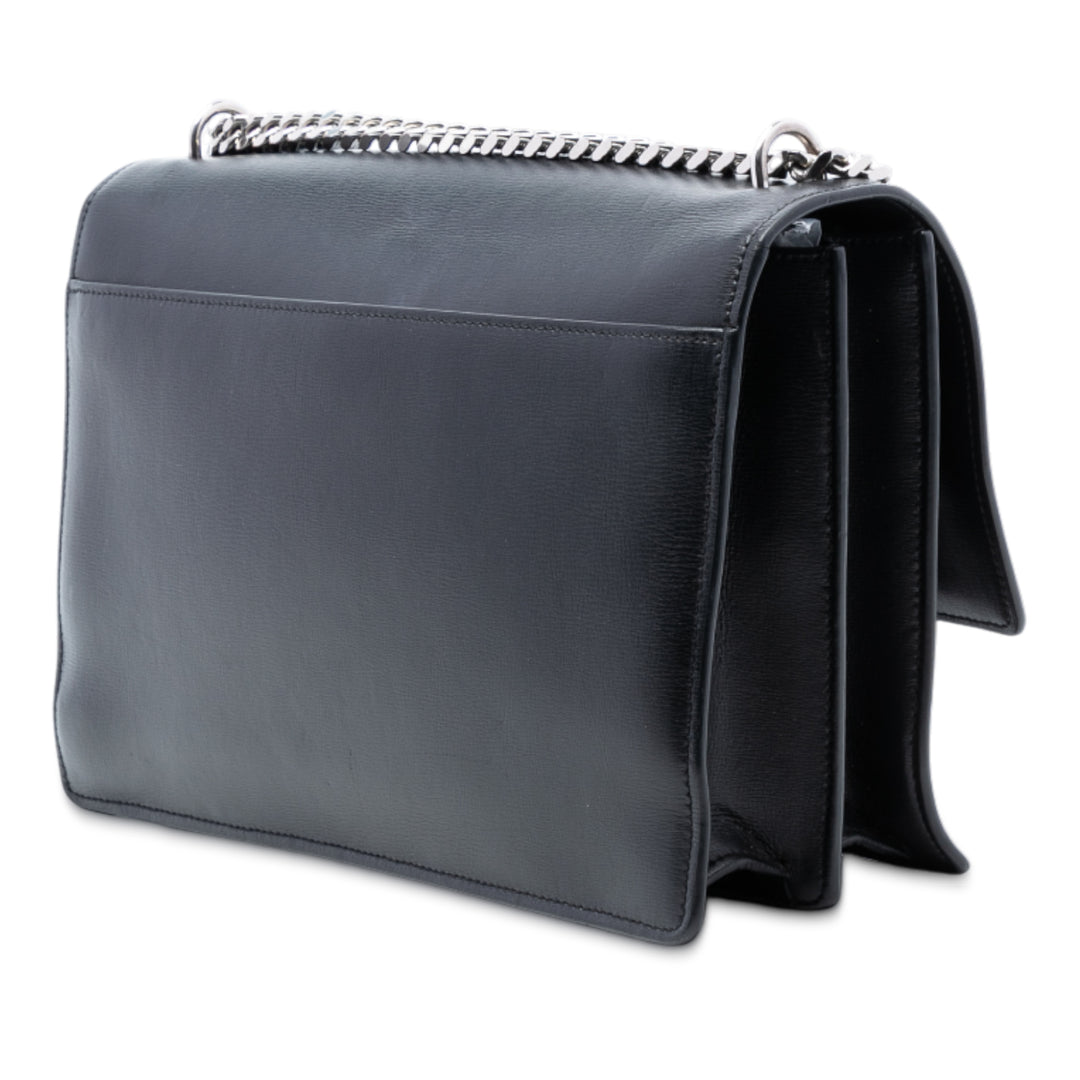 Saint Laurent Large Cuir de veau Monogram Sunset Sac porté croisé